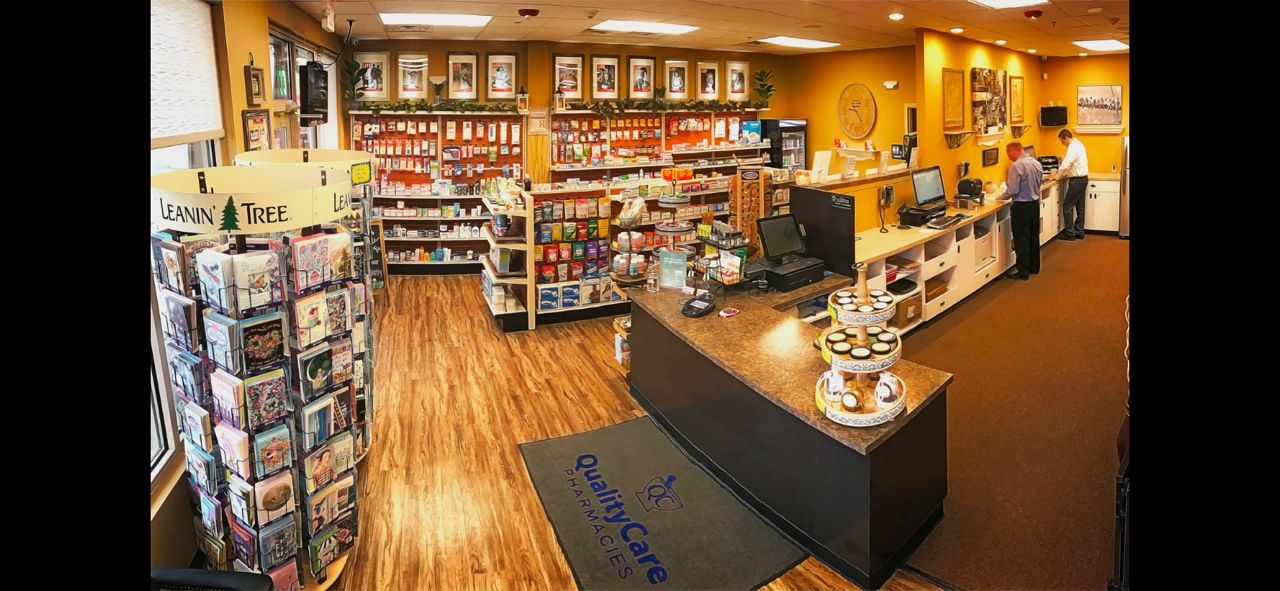 Clarence Pharmacy gift section featuring Leanin' Tree